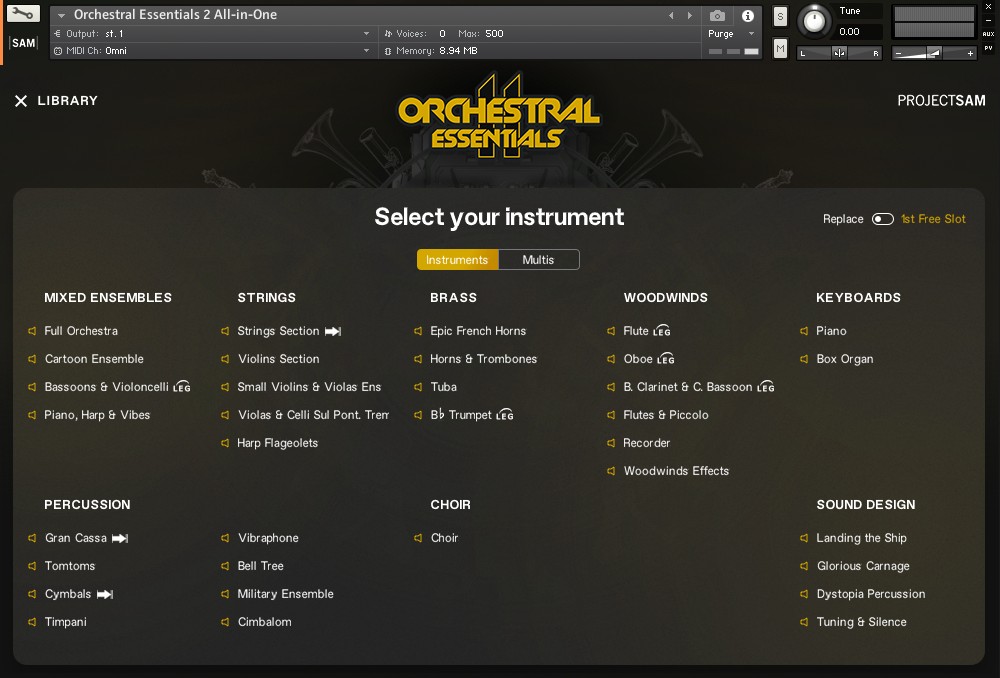 ProjectSam Orchestral Essentials 2